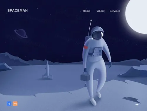 外星球探险 扁平简约独特场景的商业插画素材 Business/Prof