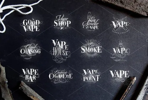 烟雾标签设计素材 Vape-Collection
