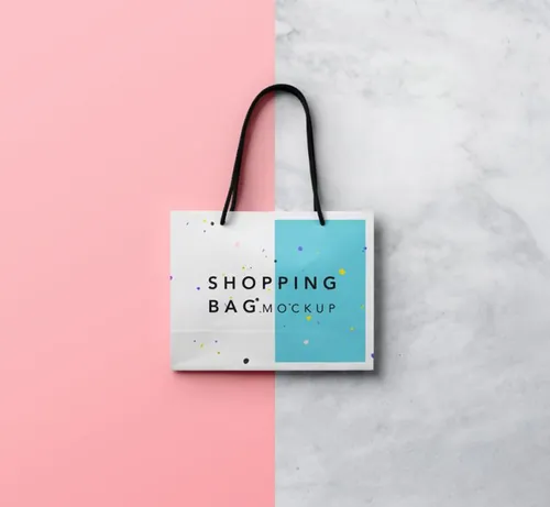 购物袋模型PSD贴图模板Psd Shopping Bag Mockup