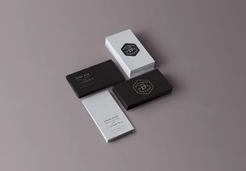 Business Cards Mockup 商务名片设计贴图展示样机素材