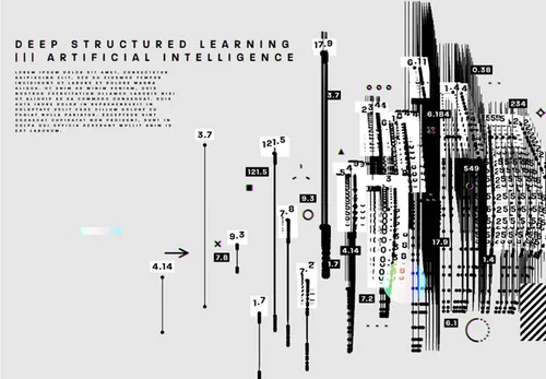 抽象几何线条数码科技感未来感矢量线条9