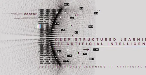 抽象几何线条数码科技感未来感矢量线条16