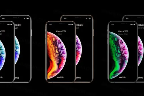 iPhone XS Max智能手机特写图样机  Psd iPhone XS Max Mockup