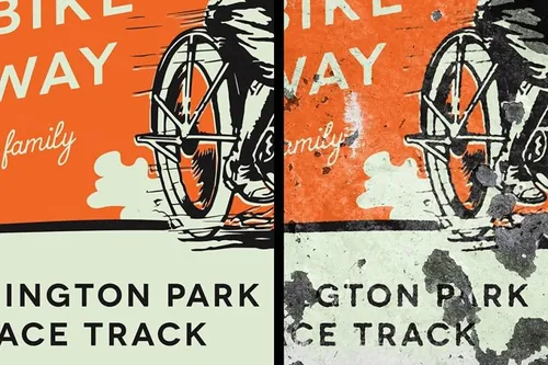 复古手绘效果复古纹理设计模板 Sign-Painters-S