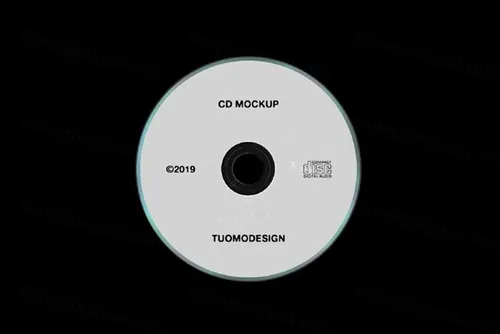 复古老物件乙烯基音乐唱片封面设计展示样机PSD模板 TuomoDesign - CD Mockup