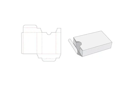 包装设计模切图刀模图EPS矢量模板 Box cut out template , die cut template design