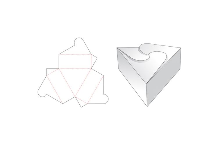 包装设计模切图刀模图EPS矢量模板 Box cut out template , die cut template design