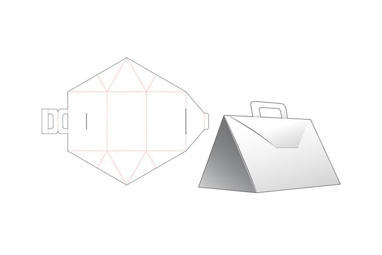 包装设计模切图刀模图EPS矢量模板 Box cut out template , die cut template design