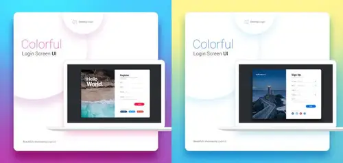 Login Screen UI For Mobile And Desktop Daily