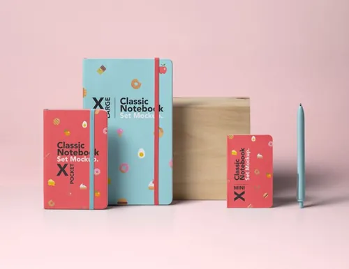 Psd笔记本样机 Psd Notebook Mockup Set