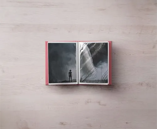 翻开的书籍贴图PSD模板Psd Photo Album Mockup Template