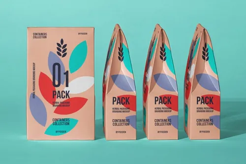 高品质茶叶包装设计贴图展示样机模板 Psd Tea Packaging Product Mockup