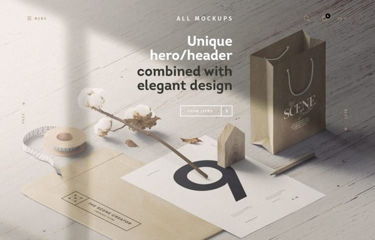 信封信笺纸袋品牌设计提案样机模板 Sun Light Scene With Envelope And Papers Mockup