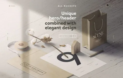 信封信笺纸袋品牌设计提案样机模板 Sun Light Scene With Envelope And Papers Mockup