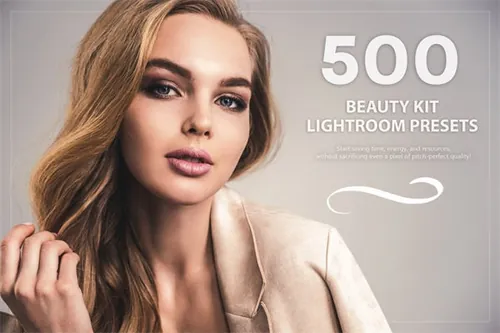 500款高端时尚杂志模特皮肤润饰LR调色预设插件 Beauty Kit