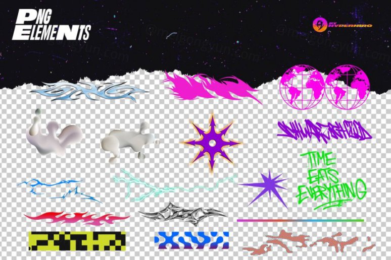 酸性艺术迷幻频谱光谱热像仪成像渐变滤镜版式模板 Thermograph