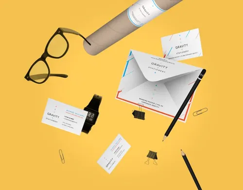 简约实用型企业品牌形象办公文具样机 Gravity Stationery Branding Vol 3