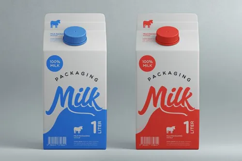 纸质牛奶 饮料包装盒样机 Carton Psd Milk Packaging Mockup