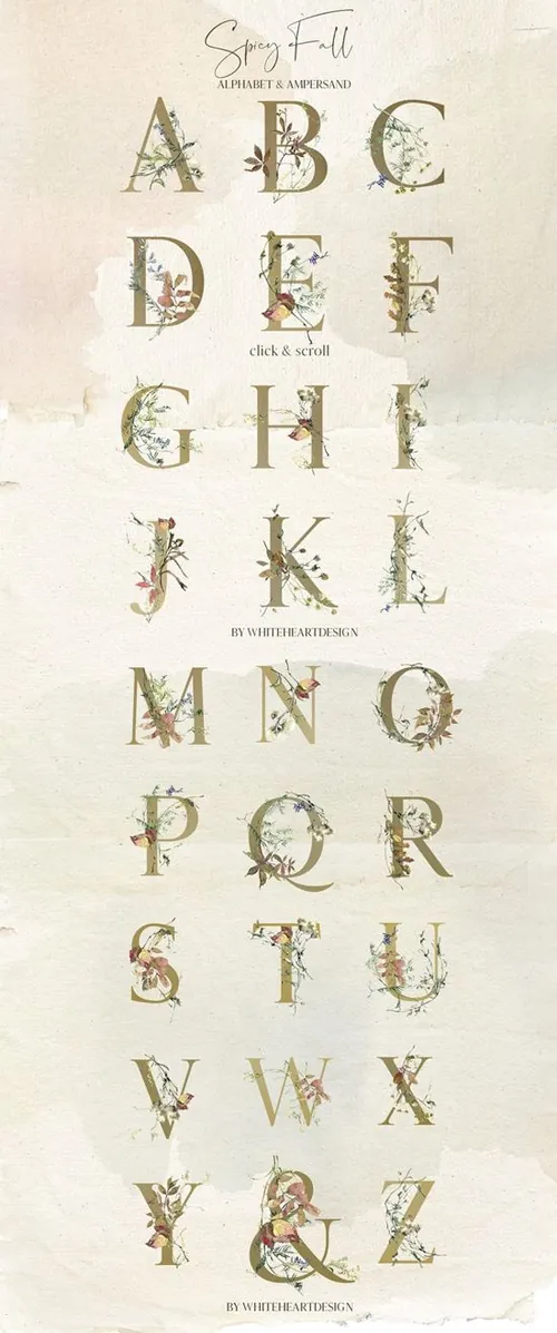 手绘水彩辣椒植物香草树叶设计素材 Spicy-Fall-Wa