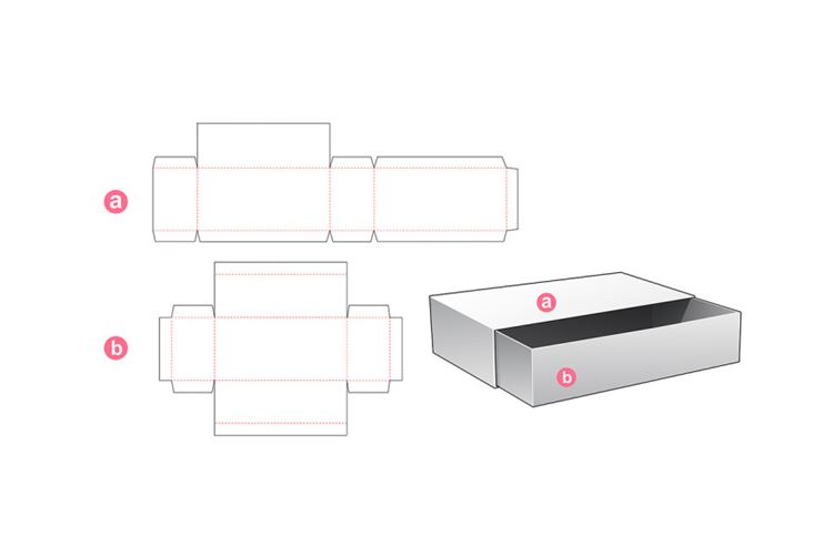 包装设计模切图刀模图EPS矢量模板 Box cut out template , die cut template design