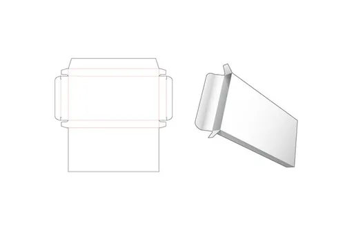 包装设计模切图刀模图EPS矢量模板 Box cut out template , die cut template design
