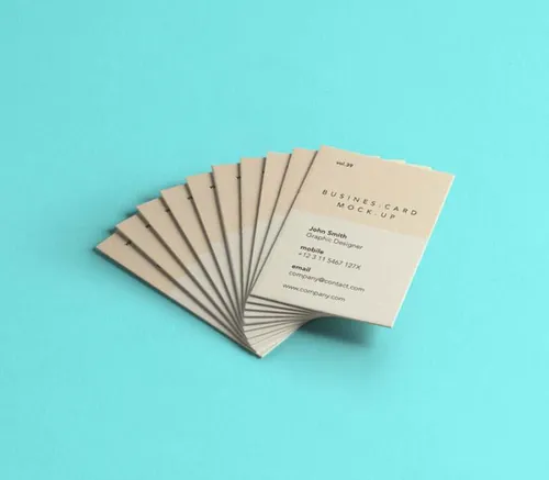 高质量纸中的psd名片样机 Psd Business Card Mock-Up Vol39