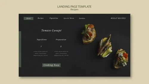 高端西餐厅美食菜谱画册宣传单海报设计PSD模板 Delici