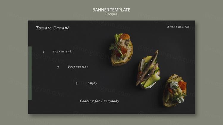 高端西餐厅美食菜谱画册宣传单海报设计PSD模板 Delici