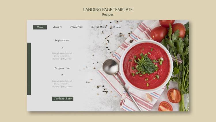 高端西餐厅美食菜谱画册宣传单海报设计PSD模板 Delici
