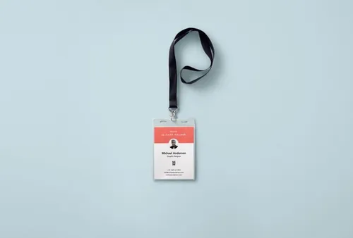 工作牌模型PSD贴图模板Psd Identity Card Holder Mockup