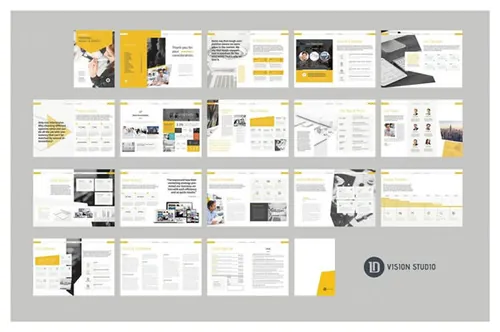 高端商业商务质感的轻奢楼书画册品牌手册设计模板 Project Proposal Template 008