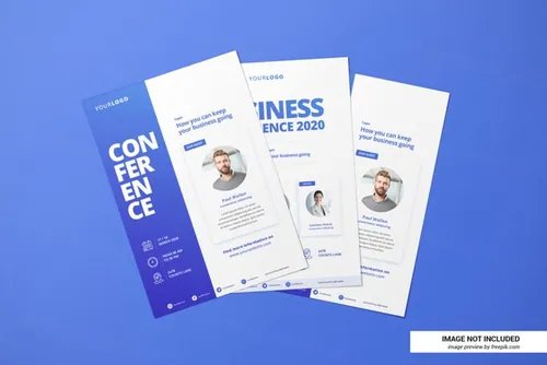 创意简历传单海报设计展示样机PSD模板 Creative resume or flyer mockup