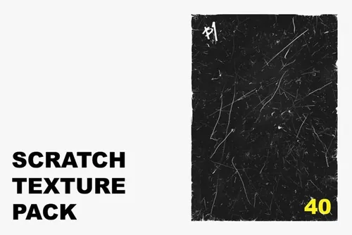 高质量逼真自然的划痕做旧艺术装饰纹理素材合辑 Scratch