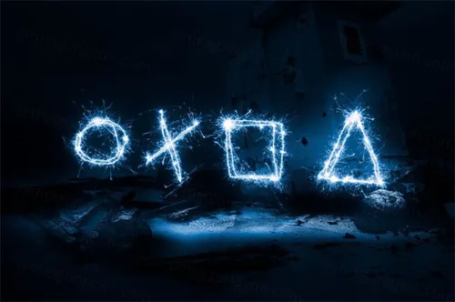 照片发光线条酷炫火花特效PS动作插件素材 Sparkler Photo