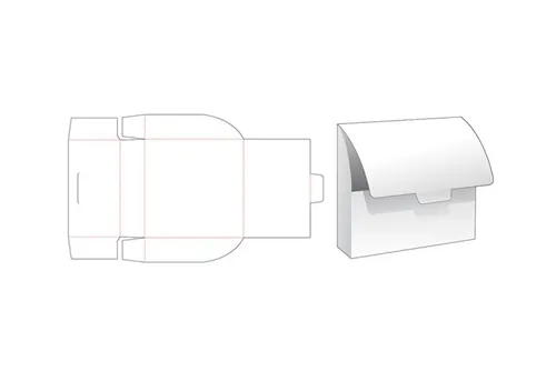 包装设计模切图刀模图EPS矢量模板 Box cut out template , die cut template design