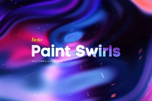 29张4K分辨率旋涡油漆模糊现代迷幻背景素材 Paint S