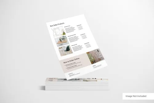 高品质简约画册小册子手册设计展示样机PSD模板 Brochure template