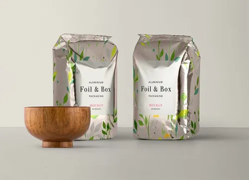 铝箔袋包装样机 Psd Foil Pouch Mockup Vol3