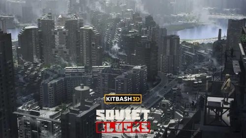 高质量二战前苏联城市反乌托邦街区基建破旧建筑3D模型素材 K