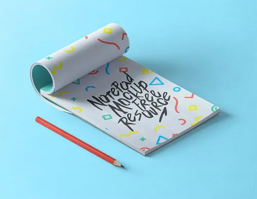 笔记本与笔文具品牌预览样机模板 Psd Notepad Mockup Vol2