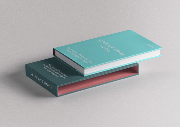 透视psd滑套书样机 Psd Slipcase Book Mockup Vol6