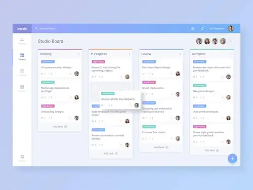 Kanban Task Management App 每日UI源文件分享 Daily UI