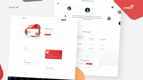网站服务器业务介绍落地页设计 Web Hosting Landing Page