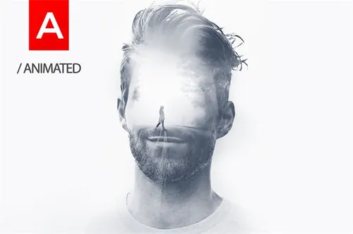 照片双重曝光特效PS动作插件 Animated Double Expo