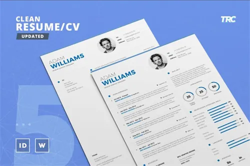 干净的简历模板 Clean ResumeCv Template Volume 5