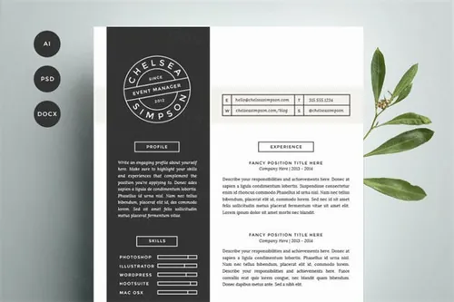 充满个性的简历模板 Resume amp;amp; Cover Letter Template