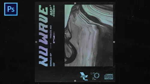 未来派酸性艺术音乐封面PSD设计模板 AEPHEMERIAL - Futuristic Cover Art