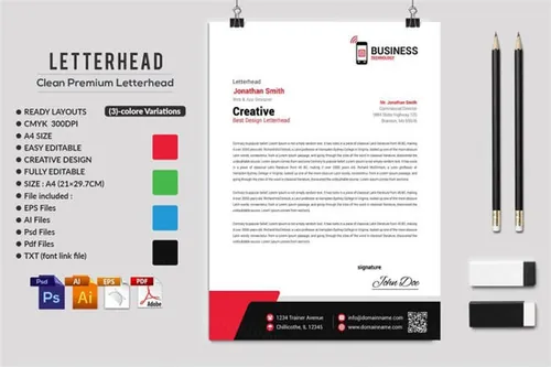 VI文件简历模板 Letterhead