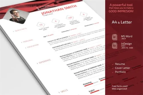 简单的简历模板 Simple Resume CV Set