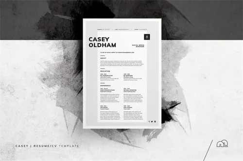 高端个性设计简历模板 Casey – ResumeCV